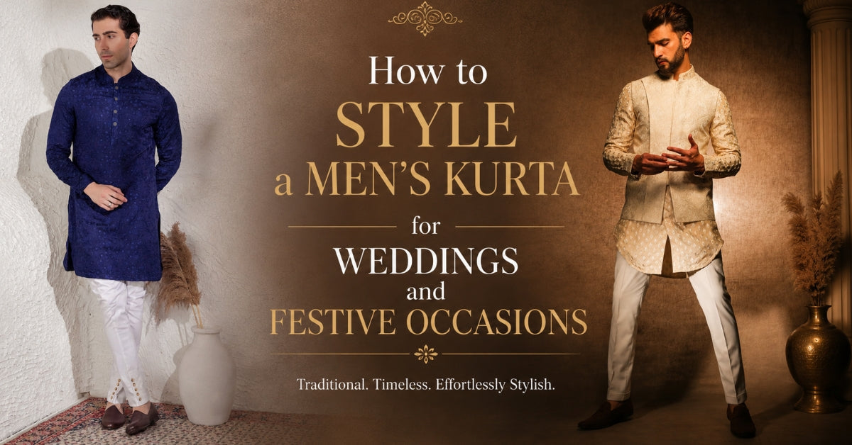 How to Style a Men's Kurta for Weddings and Festive Occasions