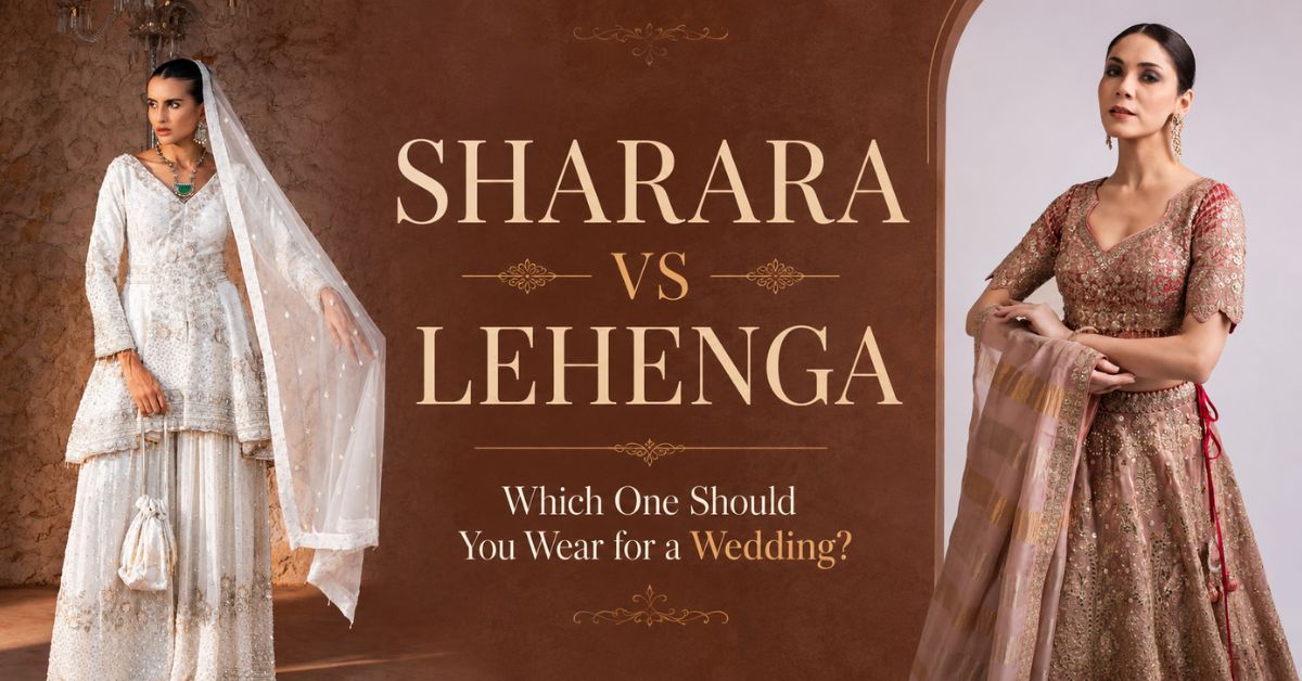Sharara vs Lehenga: Which One Should You Wear for a Wedding?