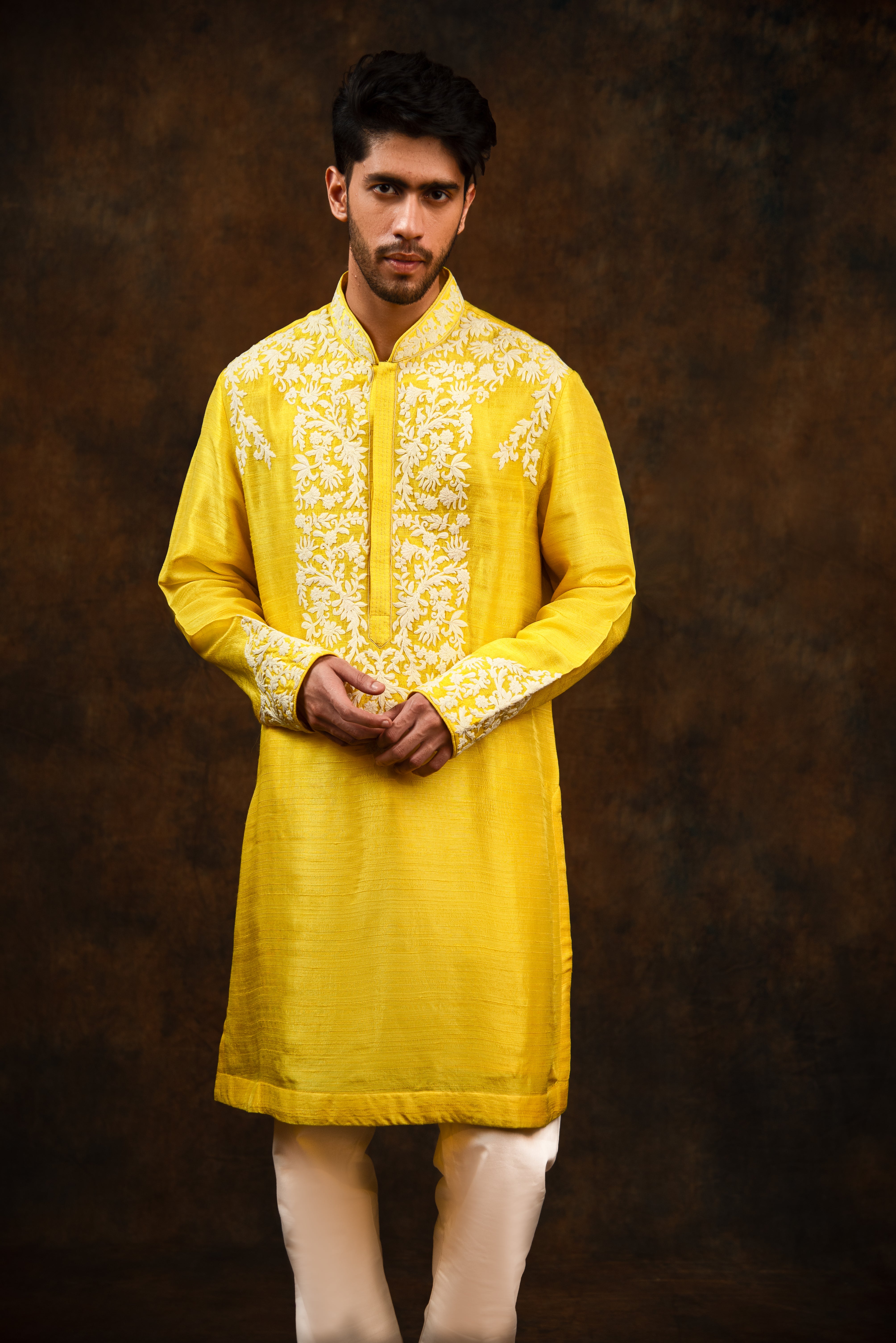 Premium Mehndi Dresses for Men: Shop Trendy Mehendi Outfits For Men