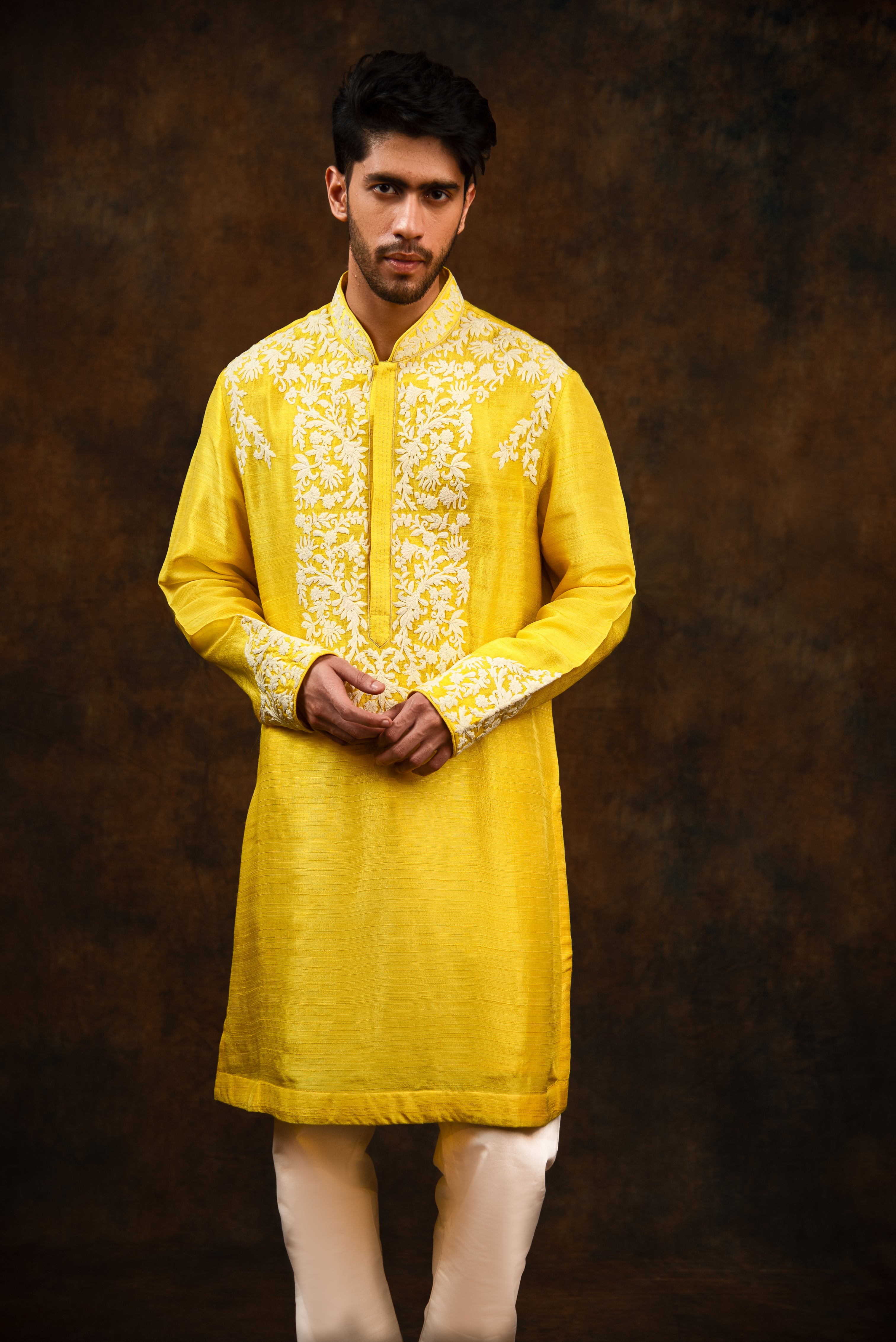 slim fit dress slacks Classy Purple One Button Gold Lapel Wedding Men Suit Online main image 1