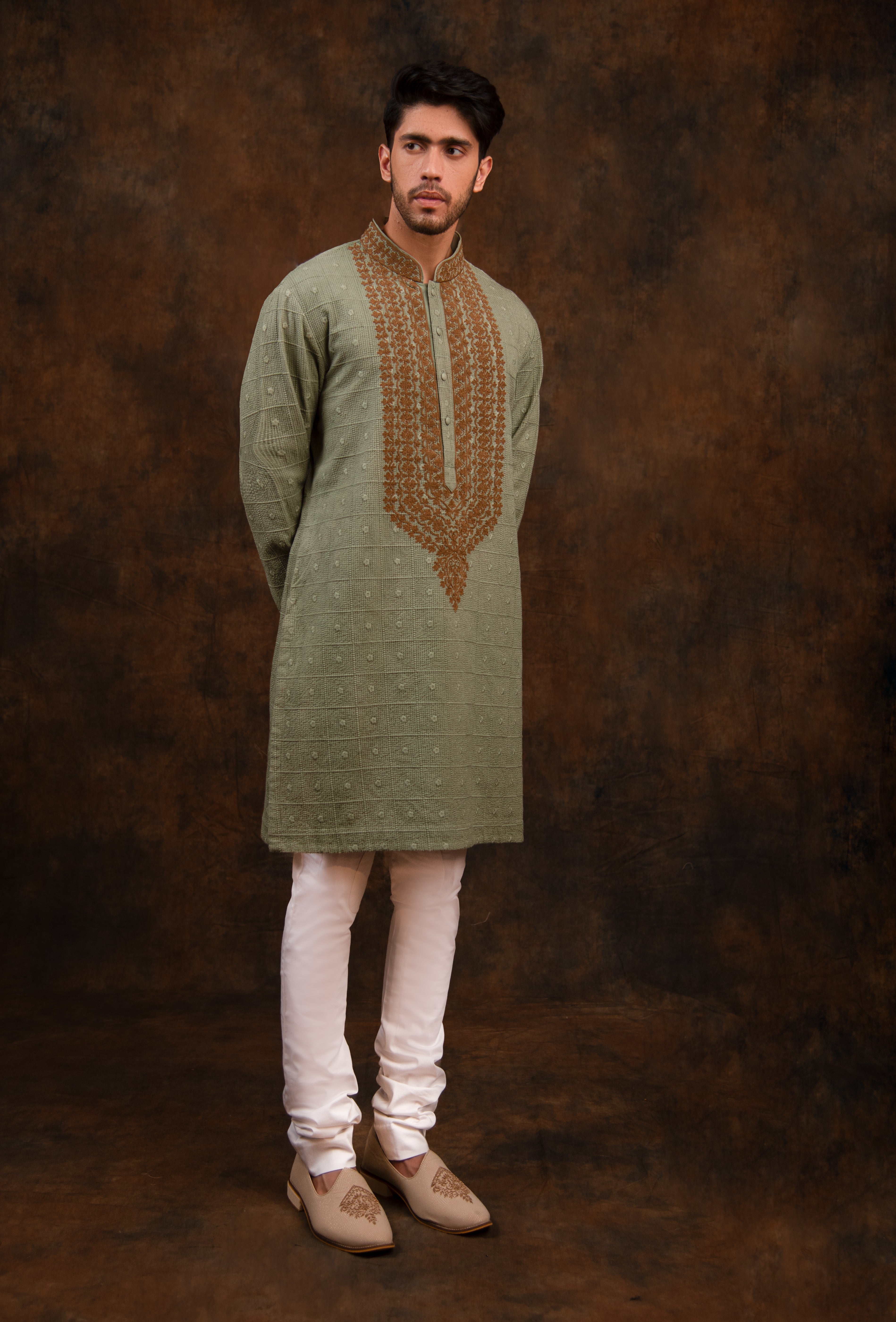 Premium Mehndi Dresses for Men: Shop Trendy Mehendi Outfits For Men