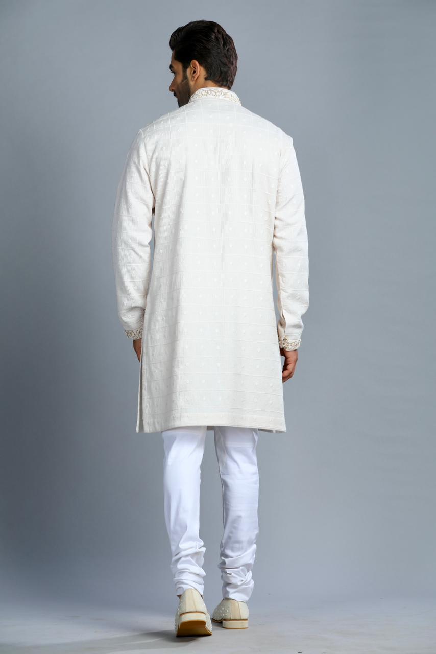 cotton embroidered kurta
